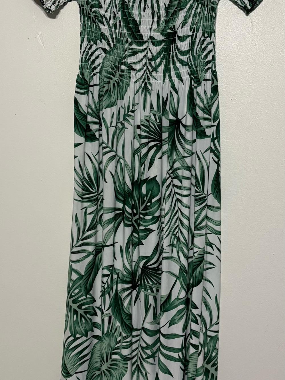 Green Tropical Print Women’s Skirt